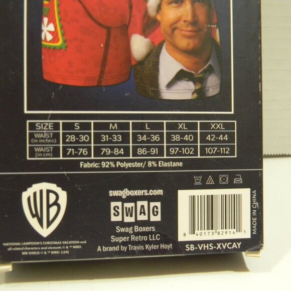 SWAG Boxers Christmas Vacation Edition Chevy Chase Lampoon's Sz. Small NIB - Picture 3 of 3